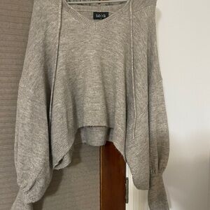 Fab'rik Light Gray V-Neck Sweater